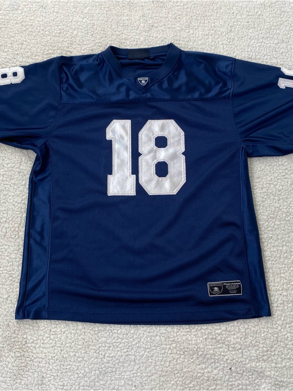 Indianapolis Renegade Jersey Size L With Stitched Letters & Numbers.